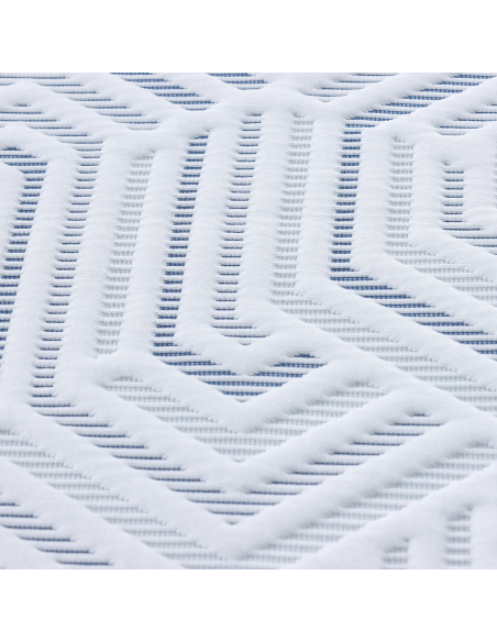 Topper per materasso Bianco 80 x 200 cm Tessuto Jacquard