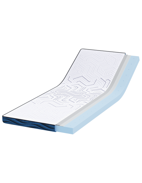 Topper per materasso Bianco 80 x 200 cm Tessuto Jacquard