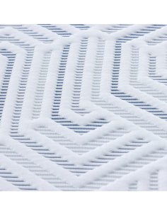 Topper per materasso Bianco 90 x 190 cm Tessuto Jacquard 2