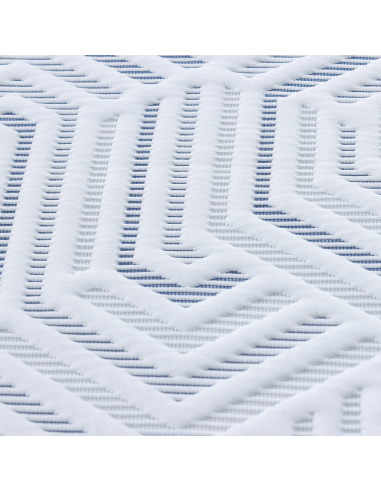 Topper per materasso Bianco 120 x 200 cm Tessuto Jacquard