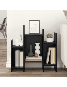 Mobile laterale Rovere Nero 60 x 26 x 60 cm Legno multistrato