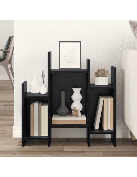 Mobile laterale Rovere nero 60 x 26 x 60 cm Legno multistrato