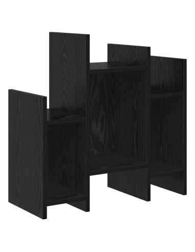 Mobile laterale Rovere Nero 60 x 26 x 60 cm Legno multistrato