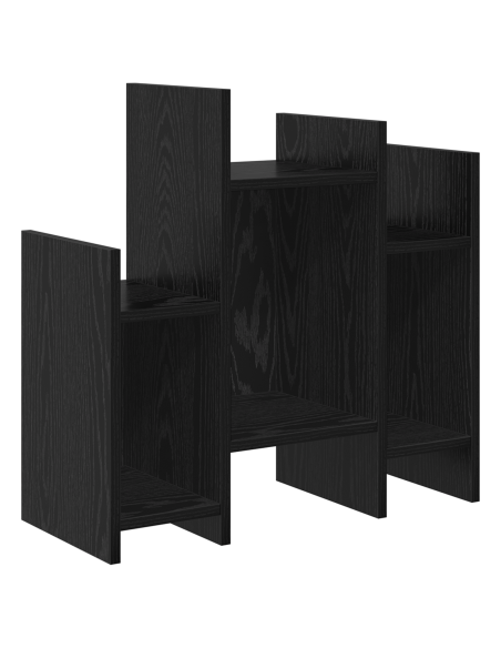 Mobile laterale Rovere nero 60 x 26 x 60 cm Legno multistrato
