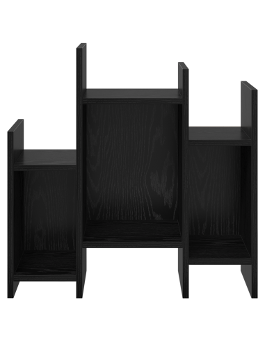 Mobile laterale Rovere Nero 60 x 26 x 60 cm Legno multistrato