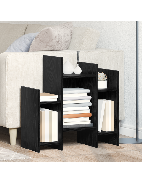 Mobile laterale Rovere nero 60 x 26 x 60 cm Legno multistrato