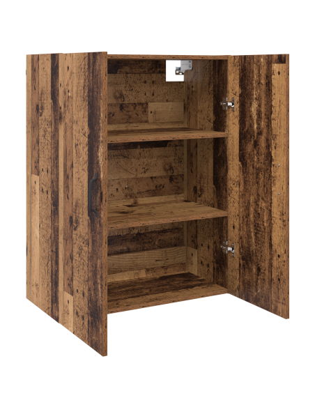 Armadio pensile con lo scaffale Legno vecchio 69.5 x 34 x 90 cm