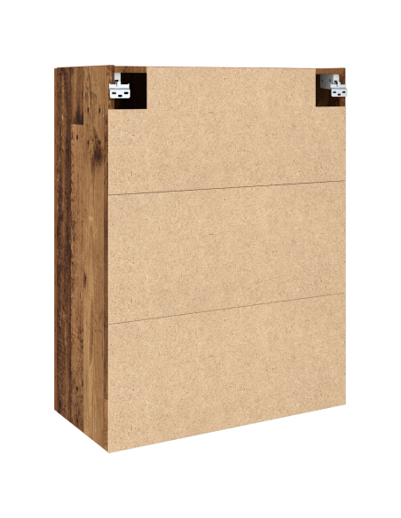 Armadio pensile con lo scaffale Legno vecchio 69.5 x 34 x 90 cm