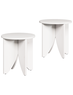 Tavolino da salotto 2 pcs Bianco