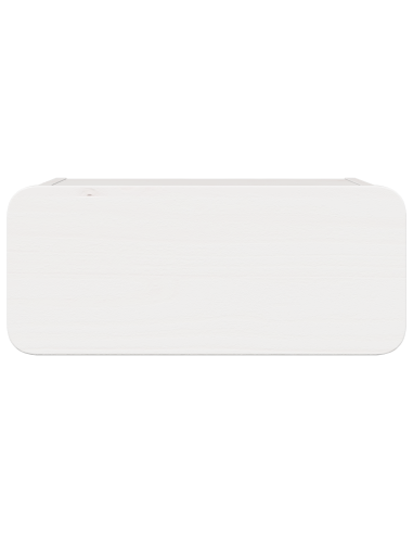 Comodino 2 pcs Bianco 39 x 34 x 16,5 cm Legno di pino massello