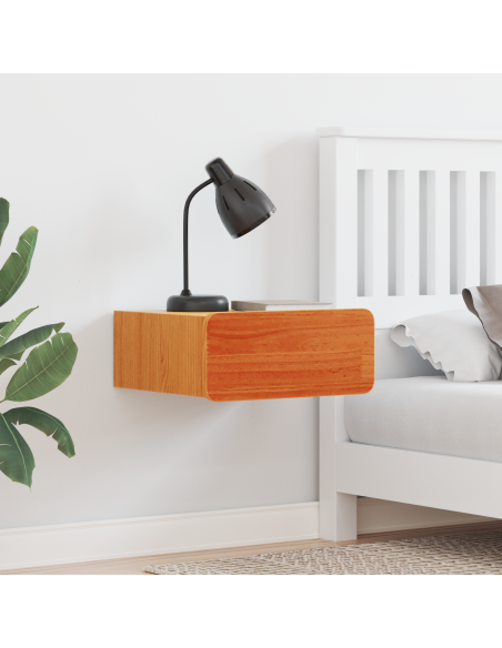 Comodino da Parete con cassetto Cera marrone 39 x 34 x 16.5 cm