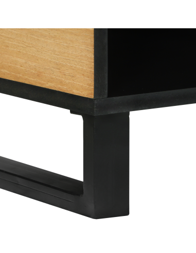 Tavolino da salotto Marrone e Nero 80 x 50 x 40 cm