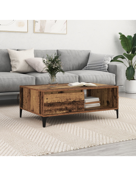 Tavolino da salotto Legno vecchio 90 x 60 x 35 cm