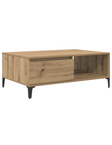 Tavolino da salotto rovere artigianale 90 x 60 x 35 cm