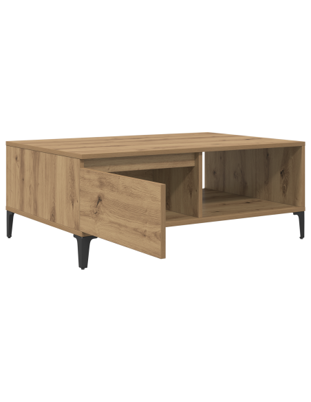 Tavolino da salotto rovere artigianale 90 x 60 x 35 cm