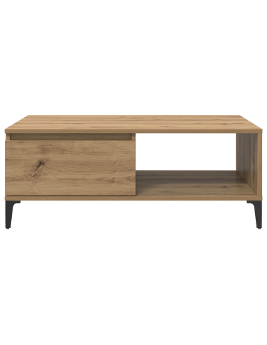 Tavolino da salotto rovere artigianale 90 x 60 x 35 cm