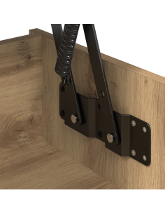 Tavolino da salotto Rovere artigianale 80 x 50,5 x 41,5 cm 2