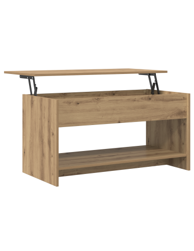 Tavolino da salotto Rovere artigianale 80 x 50,5 x 41,5 cm