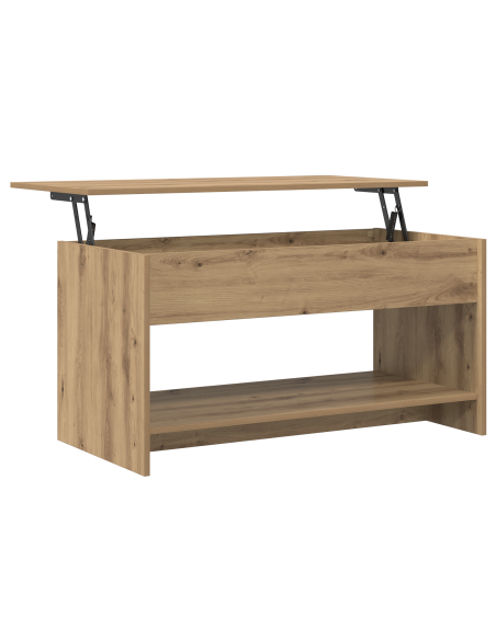 Tavolino da salotto Rovere artigianale 80 x 50,5 x 41,5 cm