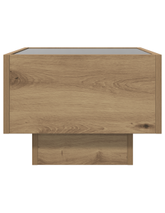 Tavolino da salotto rovere artigianale 40 x 40 x 30 cm 2