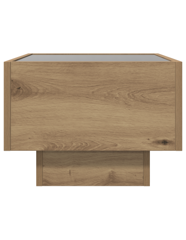 Tavolino da salotto rovere artigianale 40 x 40 x 30 cm