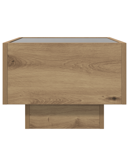 Tavolo laterale rovere artigianale 40 x 40 x 30 cm