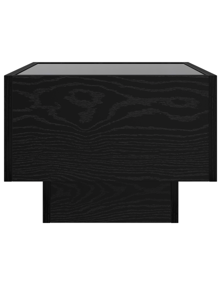 Tavolo laterale Rovere nero 40 x 40 x 30 cm Legno multistrato
