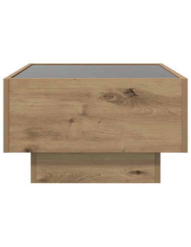 Tavolino da salotto rovere artigianale 50 x 50 x 30 cm