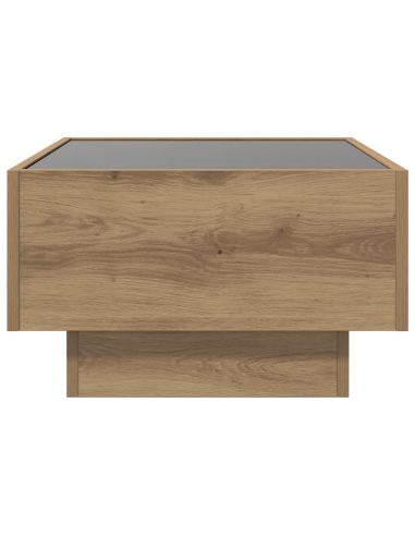 Tavolino da salotto rovere artigianale 50 x 50 x 30 cm