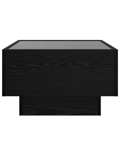 Tavolino da salotto Rovere nero 50 x 50 x 30 cm 2