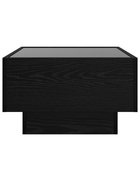 Tavolino da salotto Rovere nero 50 x 50 x 30 cm