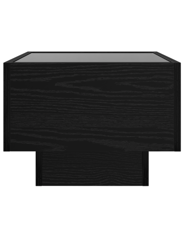 Tavolino da salotto Rovere nero 50 x 50 x 30 cm