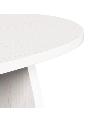 Tavolino da salotto Bianco 80 x 40 x 35 cm Pino massello