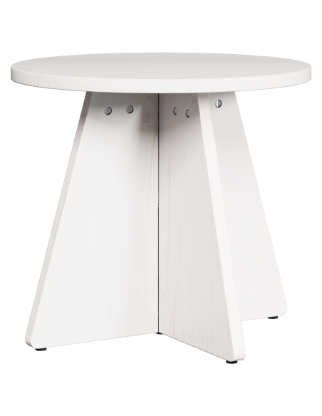 Set di Tavolini da Caffè 3 pcs Bianco 49 x 49 x 30 cm