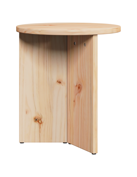 Tavolino da salotto 2 pcs Naturale Legno massello di pino