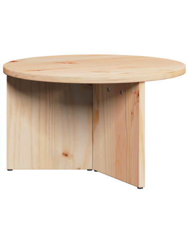 Tavolino da salotto 2 pcs Naturale Legno massello di pino