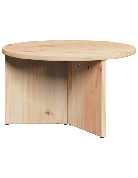 Tavolino da salotto 2 pcs Naturale Legno massello di pino