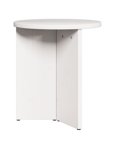 Tavolino da salotto 2 pcs Bianco Legno massello di pino