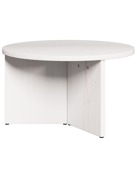 Tavolino da salotto 2 pcs Bianco Legno massello di pino