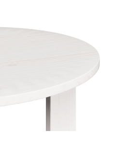 Tavolino da salotto 2 pcs Bianco Legno massello di pino 2