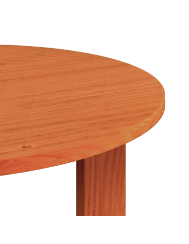 Tavolino da salotto 2 pcs Marrone cerato Legno massello di pino