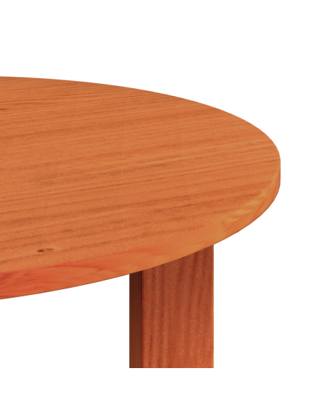 Tavolino da salotto 2 pcs Marrone cerato Legno massello di pino