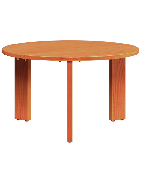 Tavolino da salotto 2 pcs Marrone cerato Legno massello di pino