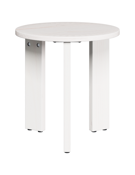 Set di Tavolini da Caffè 3 pcs Bianco 47.5 x 47.5 x 27 cm