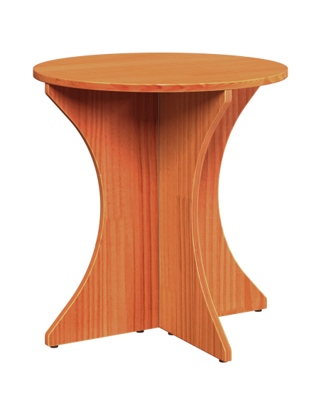 Set di Tavolini da Caffè 3 pcs Cera marrone 46 x 46 x 47 cm
