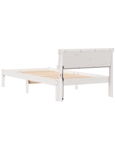 Struttura del letto Bianco 75 x 190 cm Pino massello