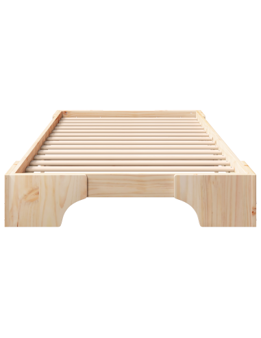 Struttura del letto Marrone 80 x 210 cm Pino massello