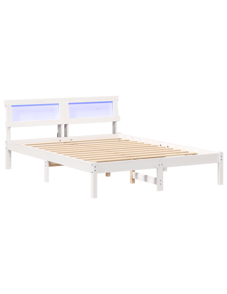 Struttura del letto Bianco 120 x 190 cm Pino massello