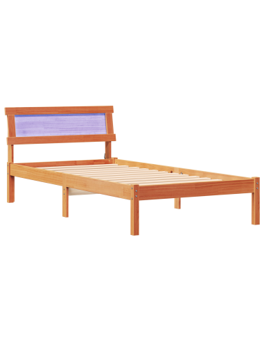 Struttura del letto Marrone cerato 80 x 200 cm Pino massello