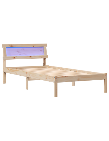 Struttura del letto Marrone 90 x 190 cm Pino massello